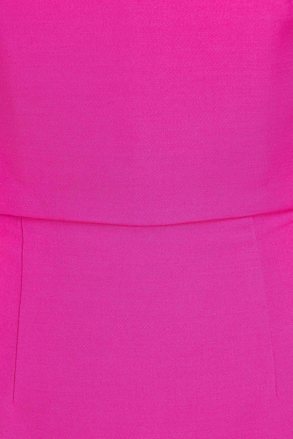 ROLAND MOURET Off-the-shoulder wool and silk-blend crepe maxi dress