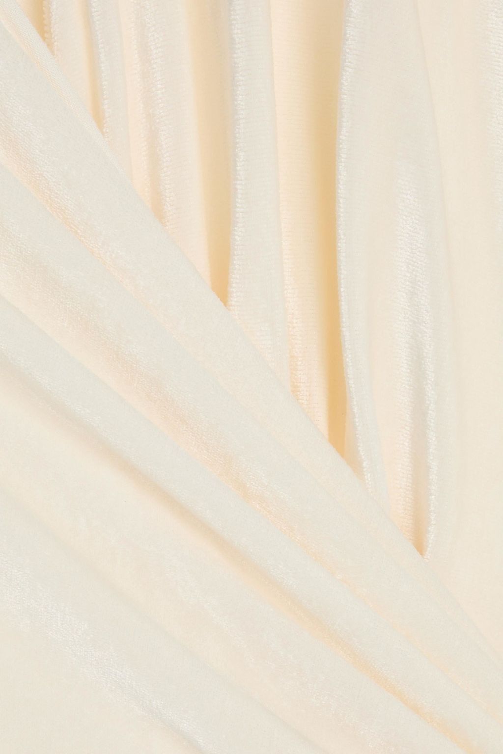 RICK OWENS LILIES فستان طويل ملتفّ وبتصميم منسدل من المخمل