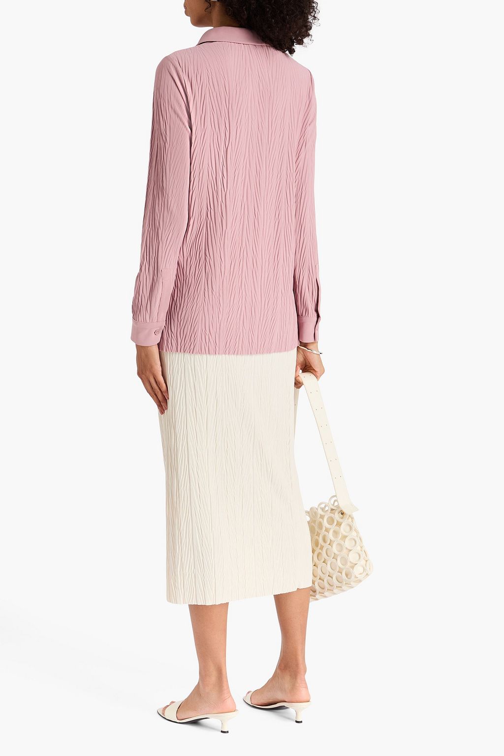 MAX MARA Hemd aus Crêpe in Knitteroptik