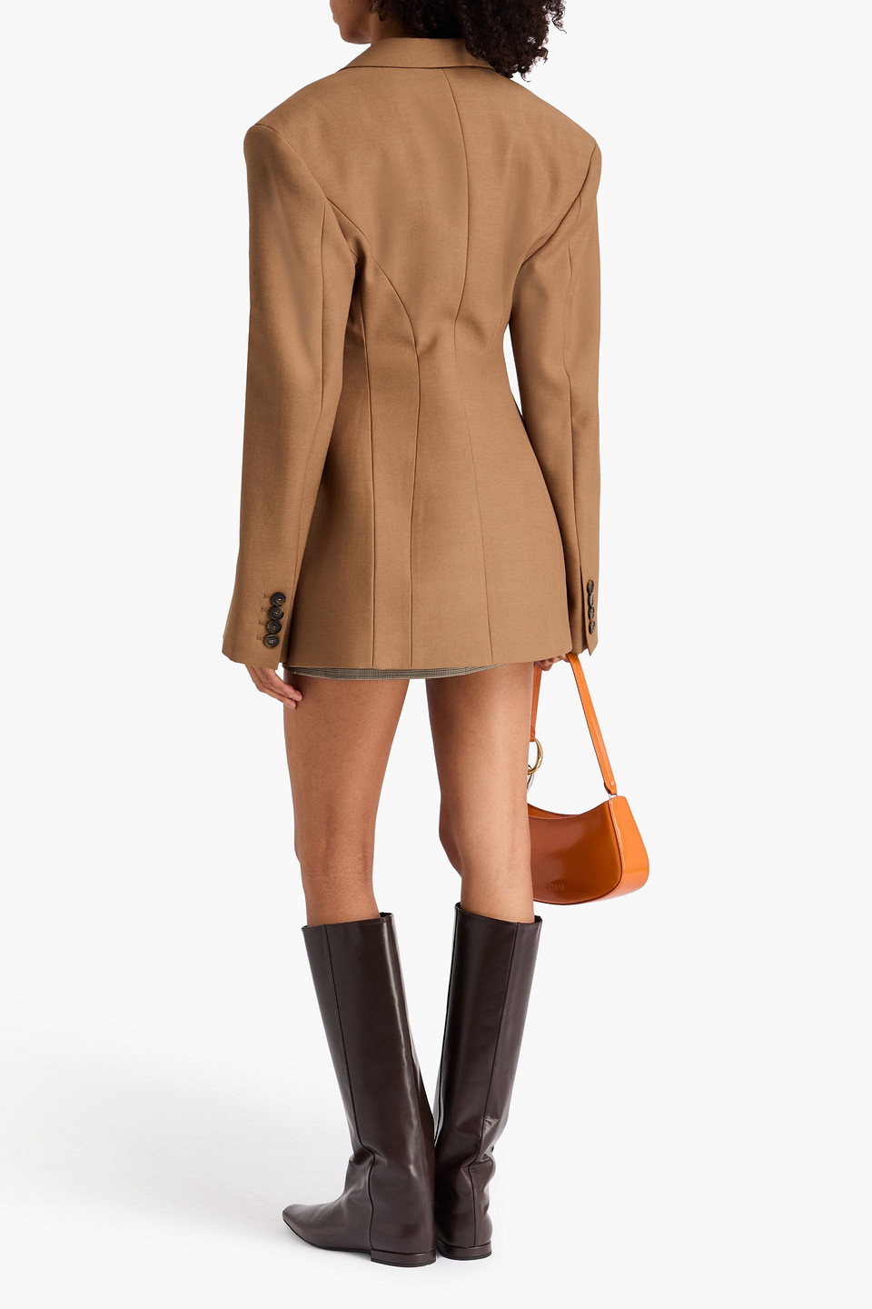  Stella Mccartney - Double-breasted Wool Blazer - Brown - It 36 