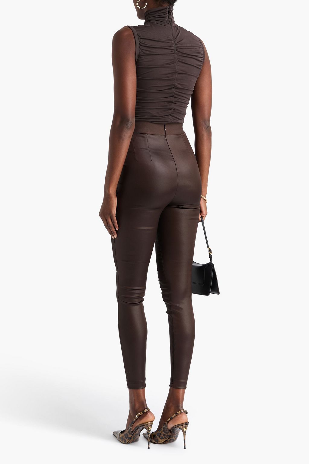 DOLCE&GABBANA Satin leggings