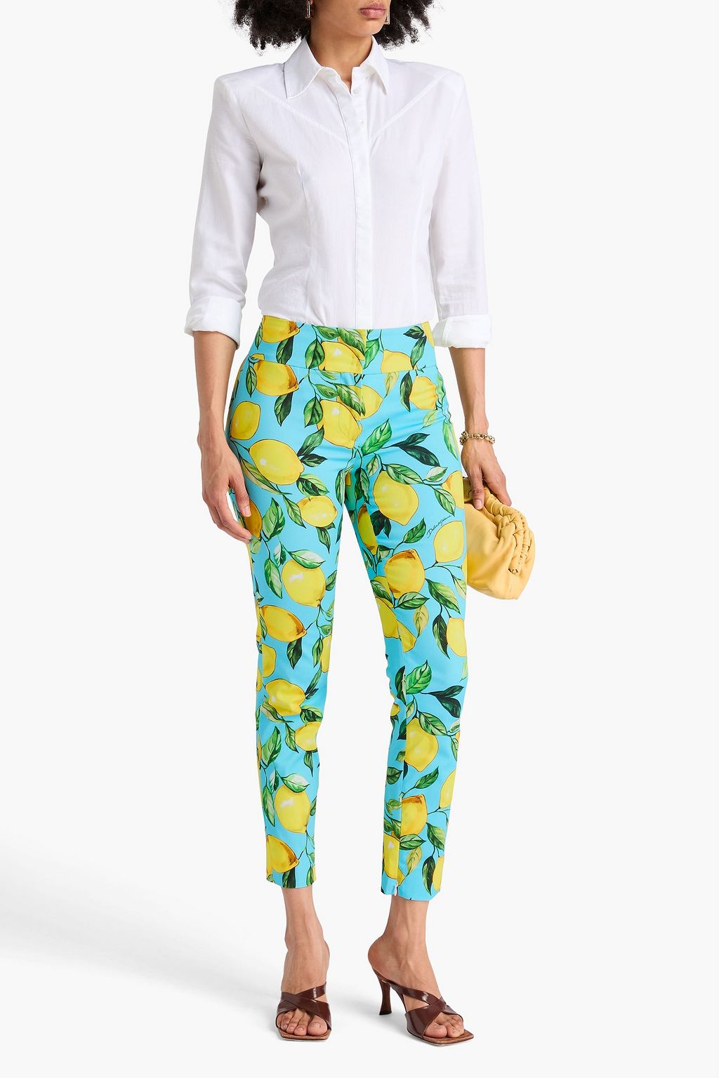 DOLCE&GABBANA Karottenhose aus Twill aus einer Baumwollmischung mit Print