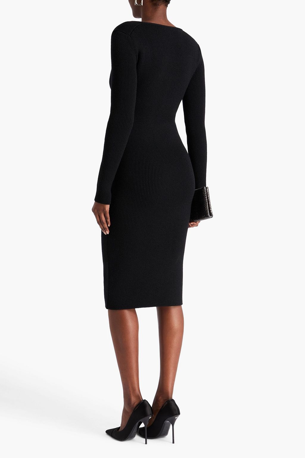TOM FORD Ribbed wool-blend dress