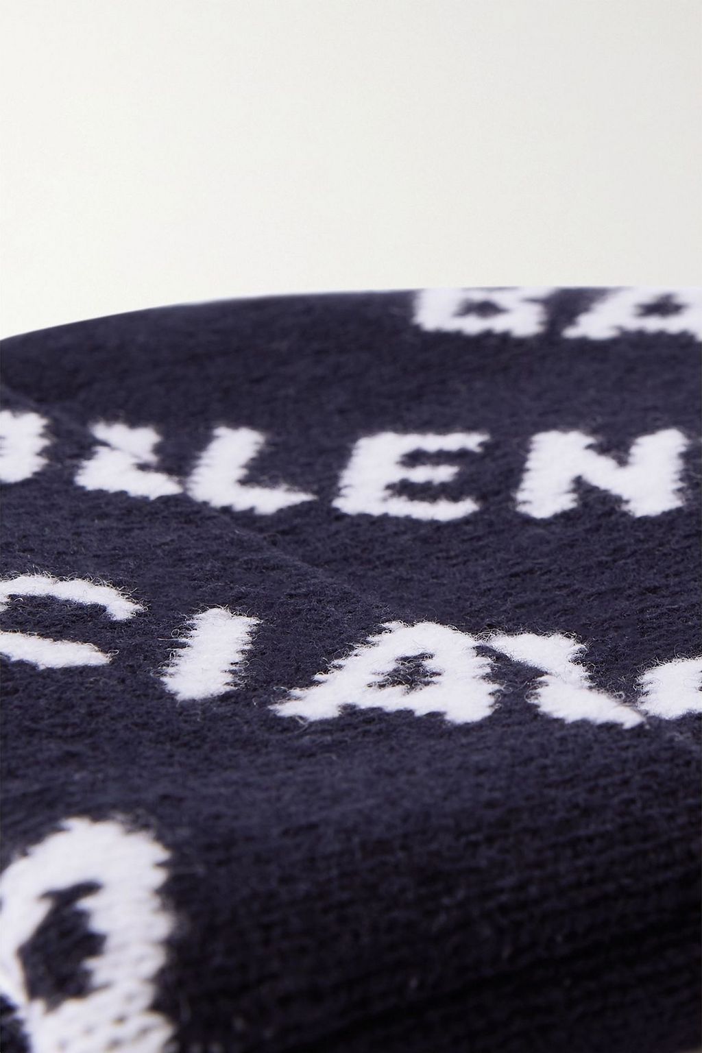 BALENCIAGA Intarsia wool-blend beanie
