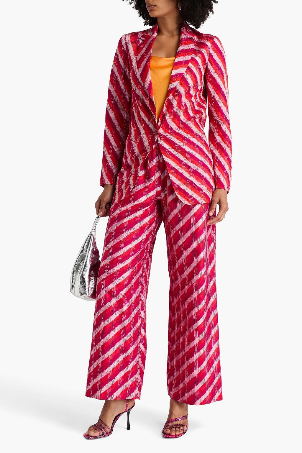 DRIES VAN NOTEN Embroidered silk blazer
