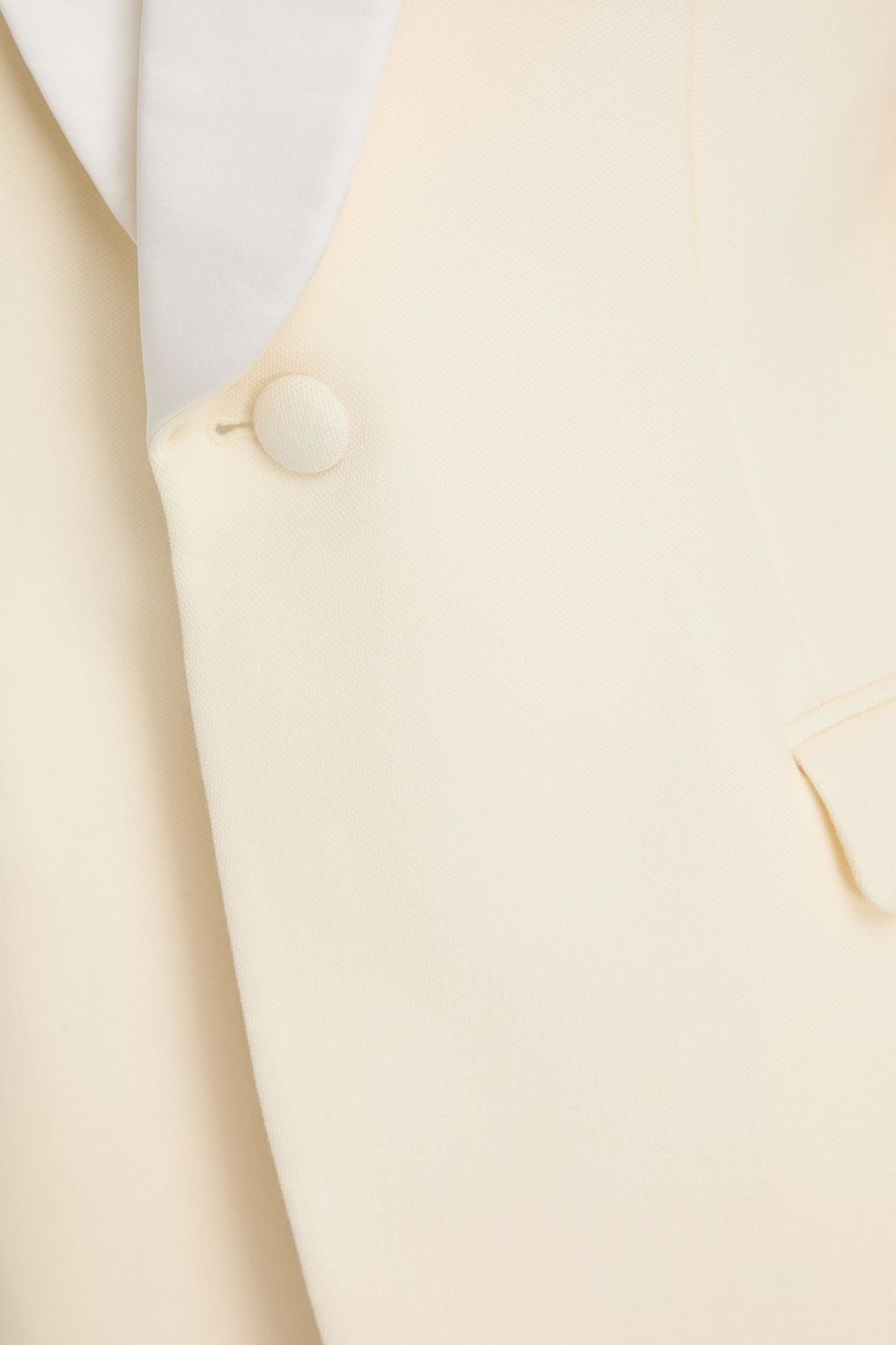 WARDROBE.NYC Satin-trimmed grain de poudre wool tuxedo jacket