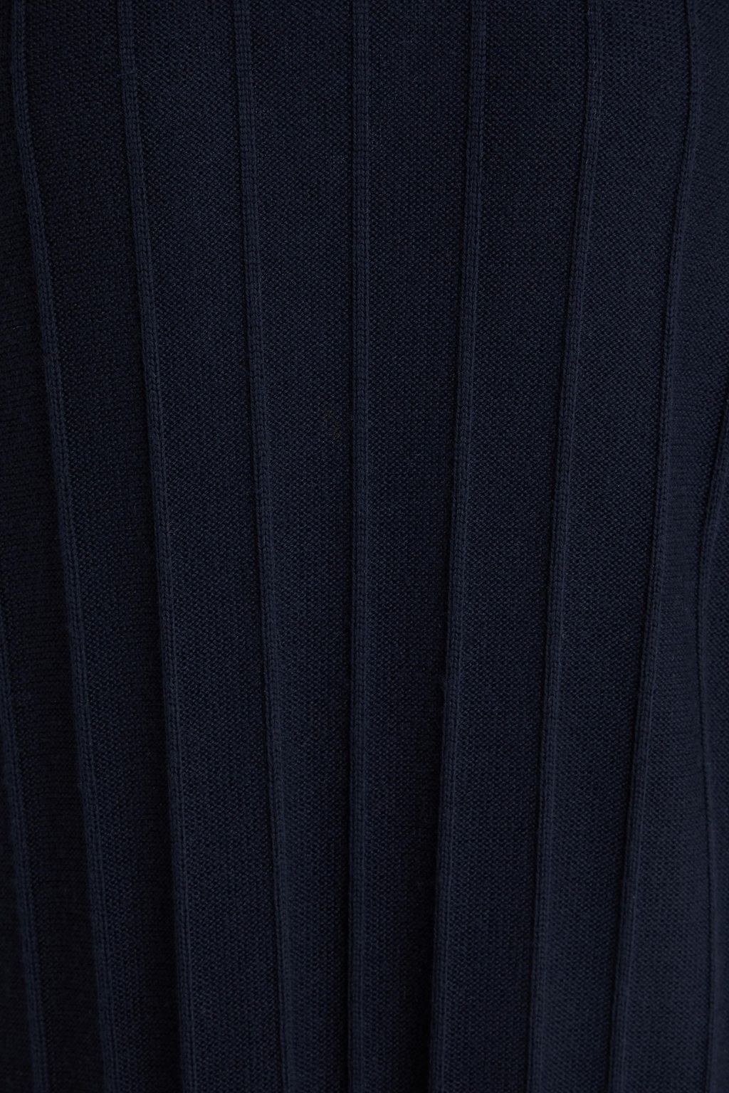 MAX MARA Arezzo Midikleid aus gerippter Wolle