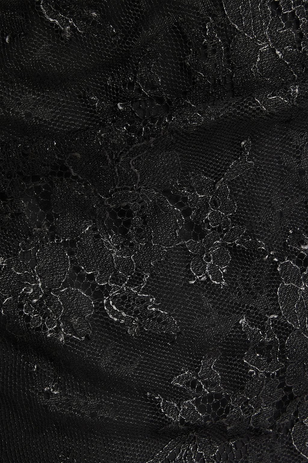 DOLCE&GABBANA Appliquéd draped lace maxi skirt