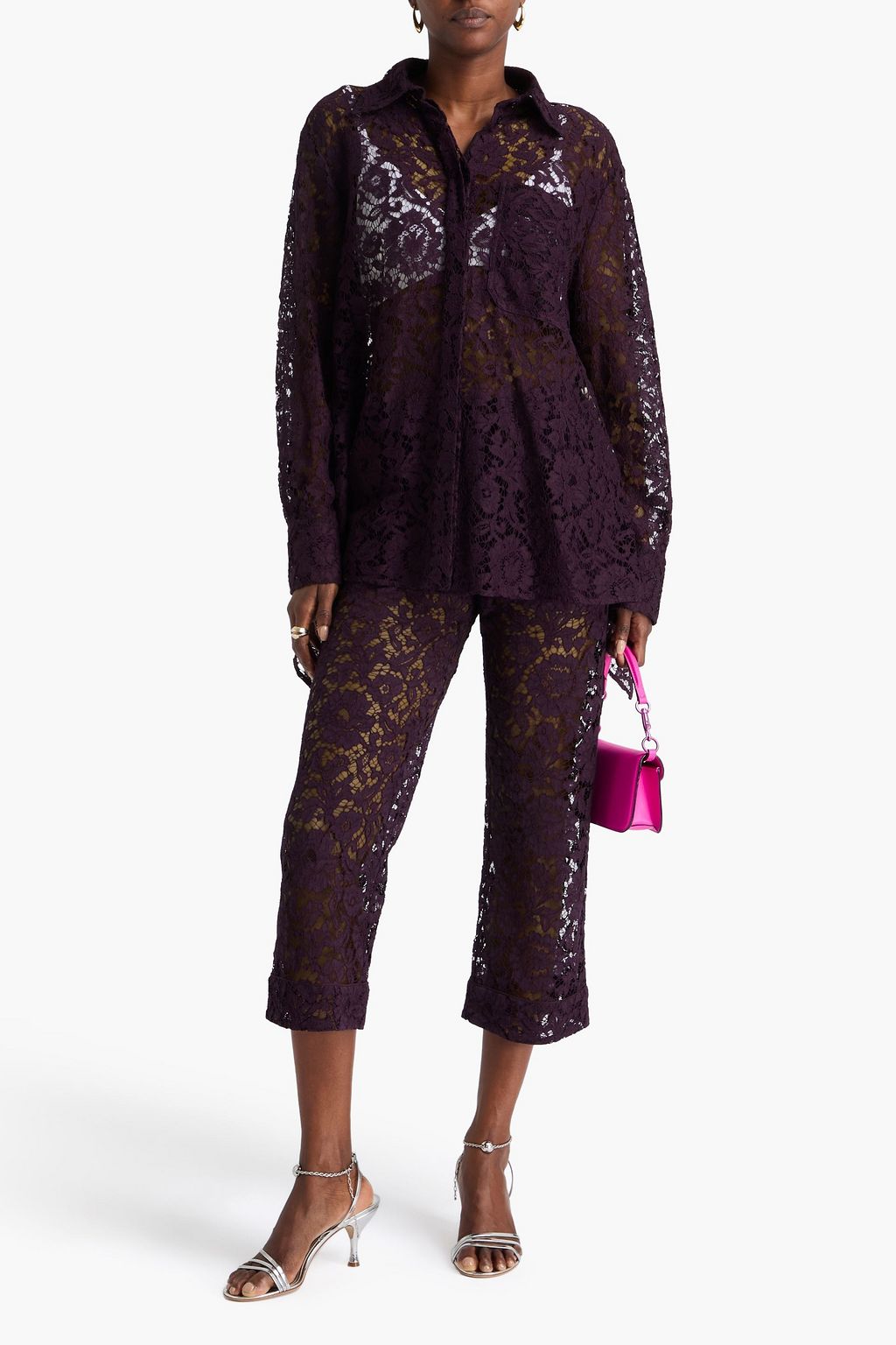VALENTINO GARAVANI Guipure lace shirt