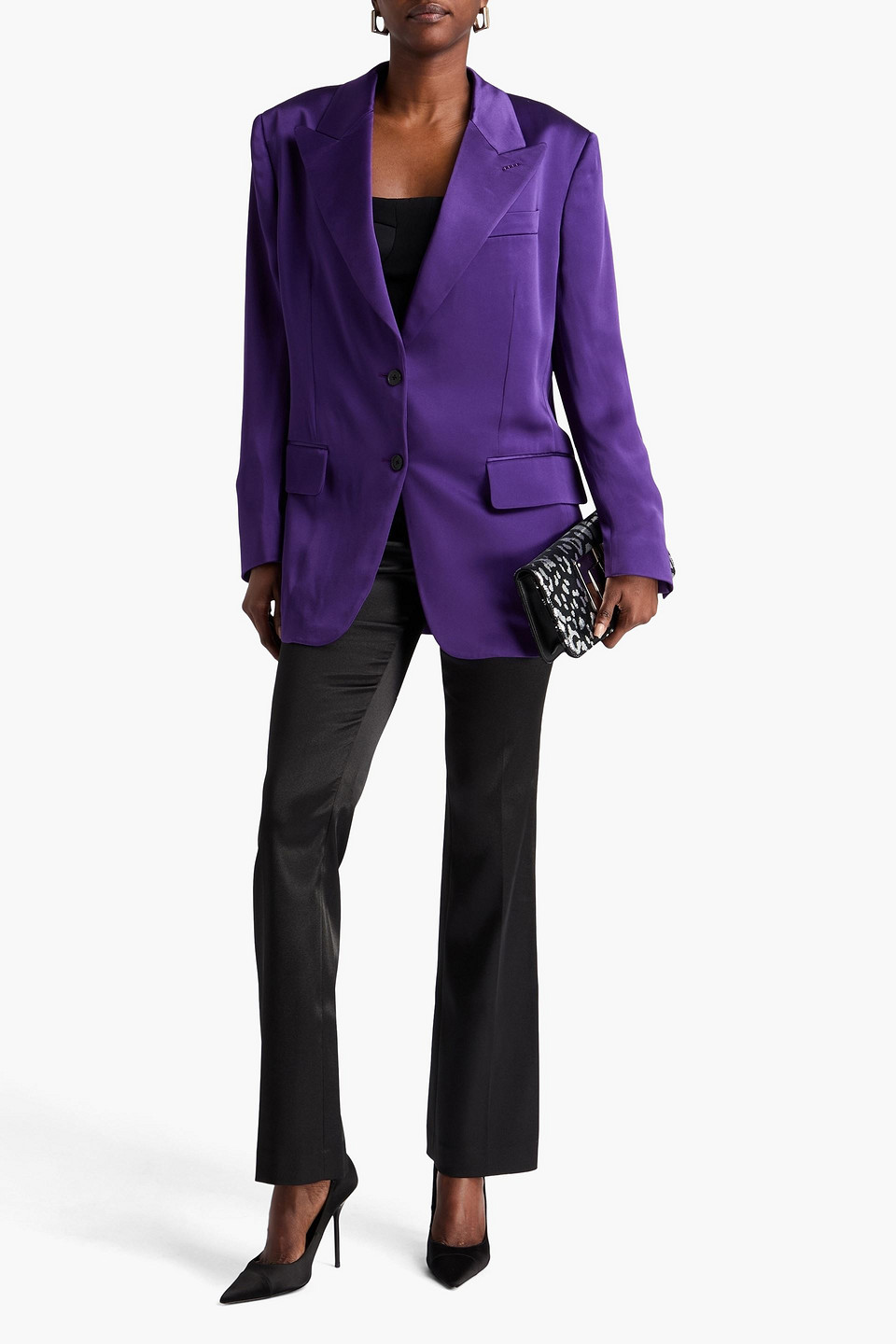  Tom Ford - Blazer Aus Satin - Lila - It 40 