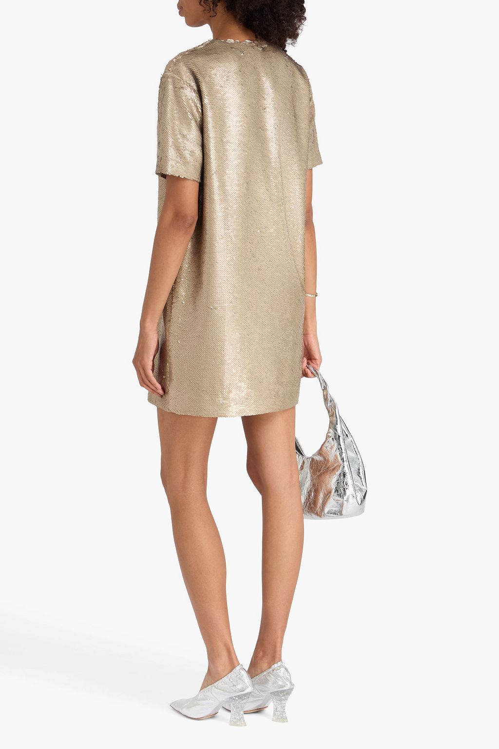 THE FRANKIE SHOP Riley sequined crepe mini dress