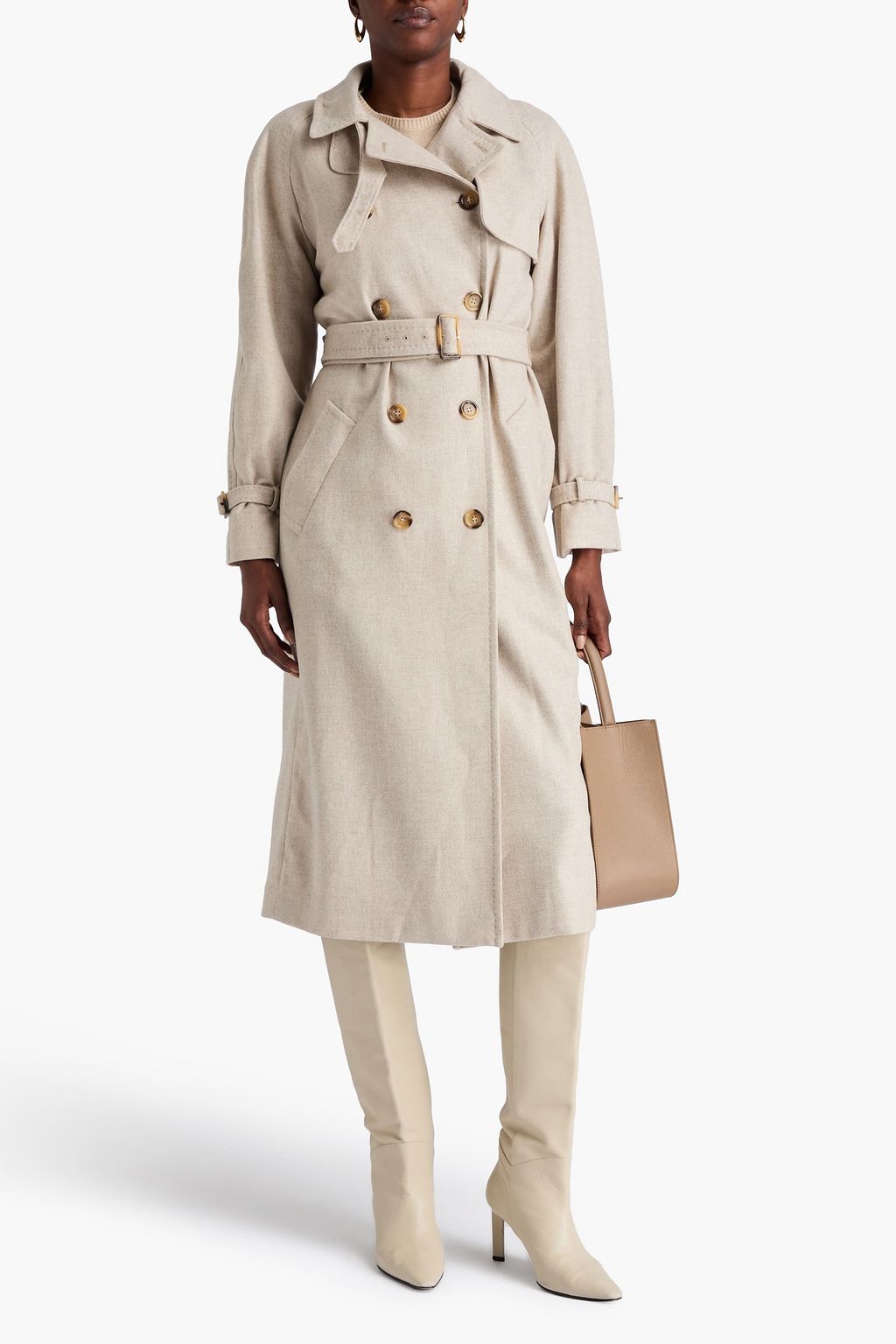MAX MARA Double-breasted felt coat