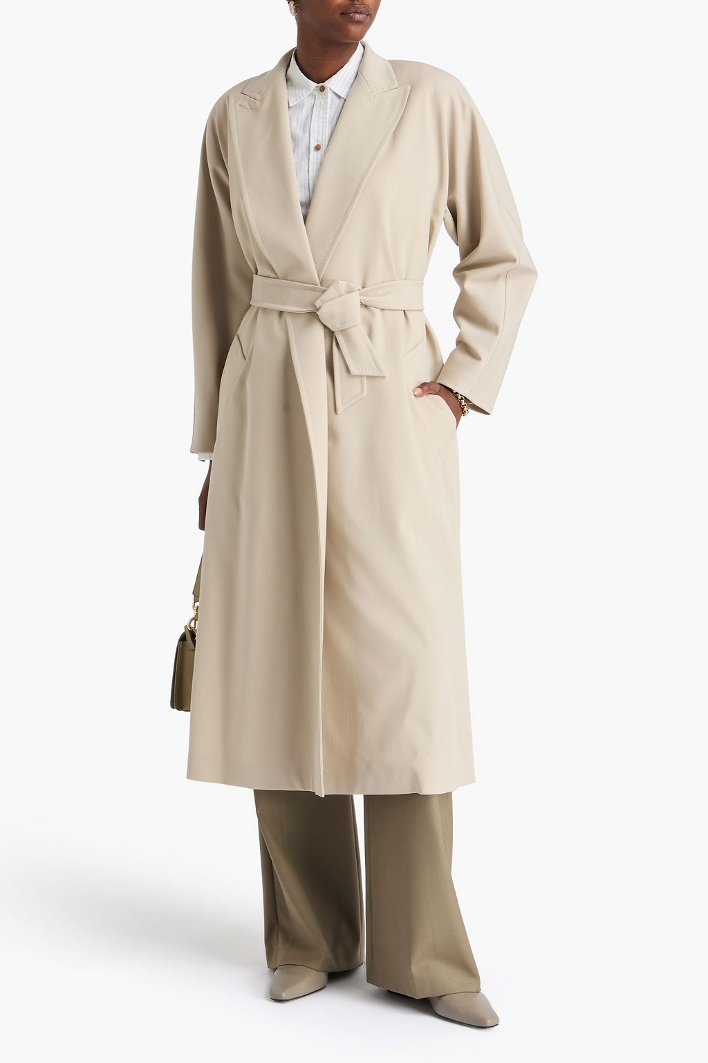 MAX MARA Mantel aus Gabardine aus einer Wollmischung