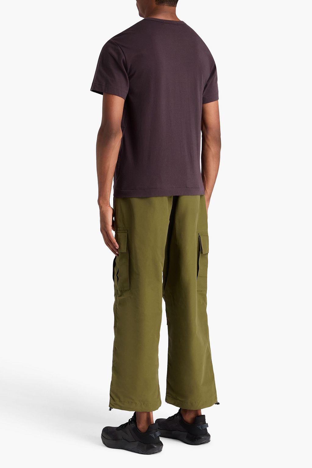 COMME DES GARÇONS Cropped cotton-blend faille cargo pants