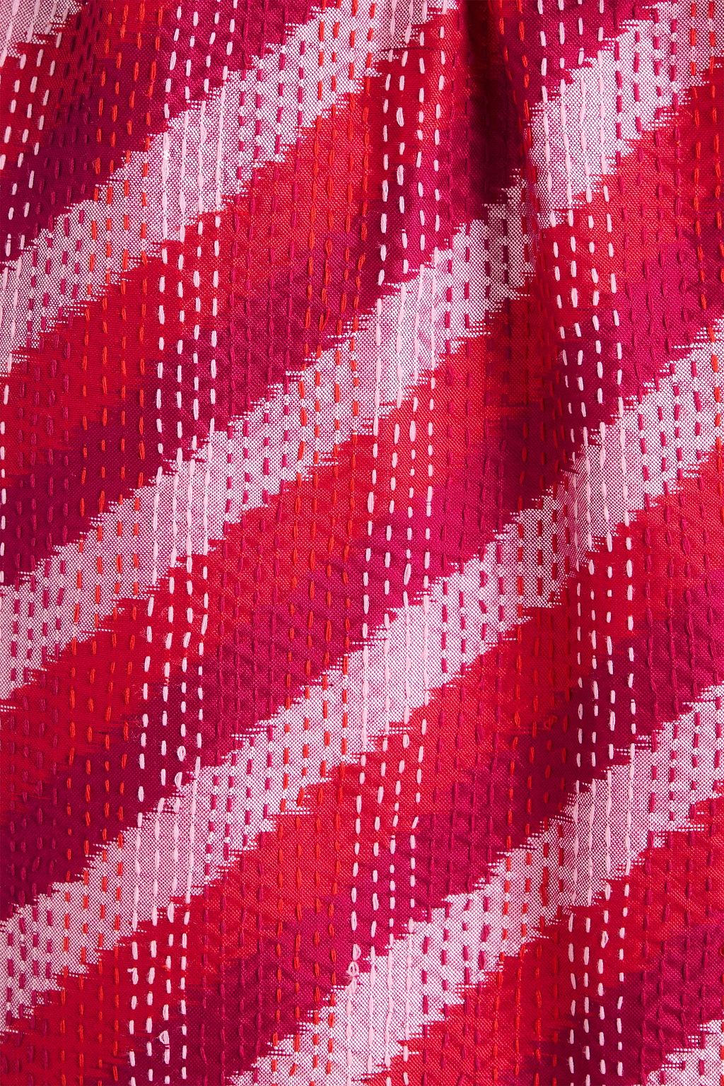 DRIES VAN NOTEN Hose mit weitem Bein aus Seide mit Streifen