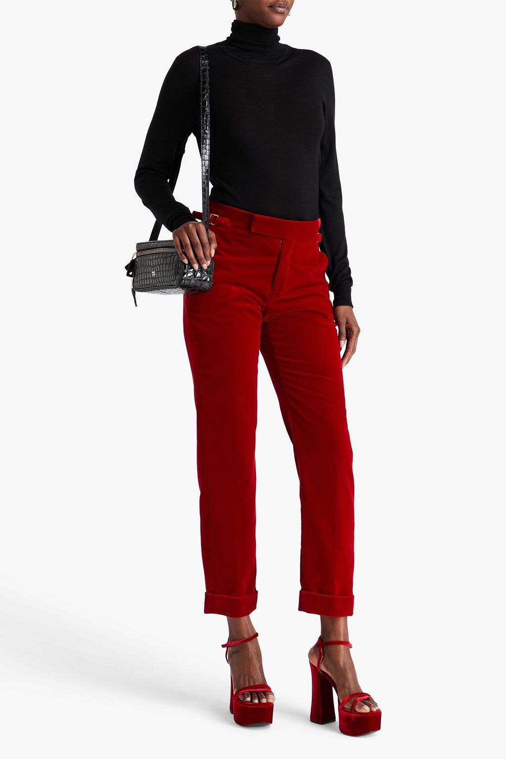 TOM FORD Karottenhose aus Baumwollsamt