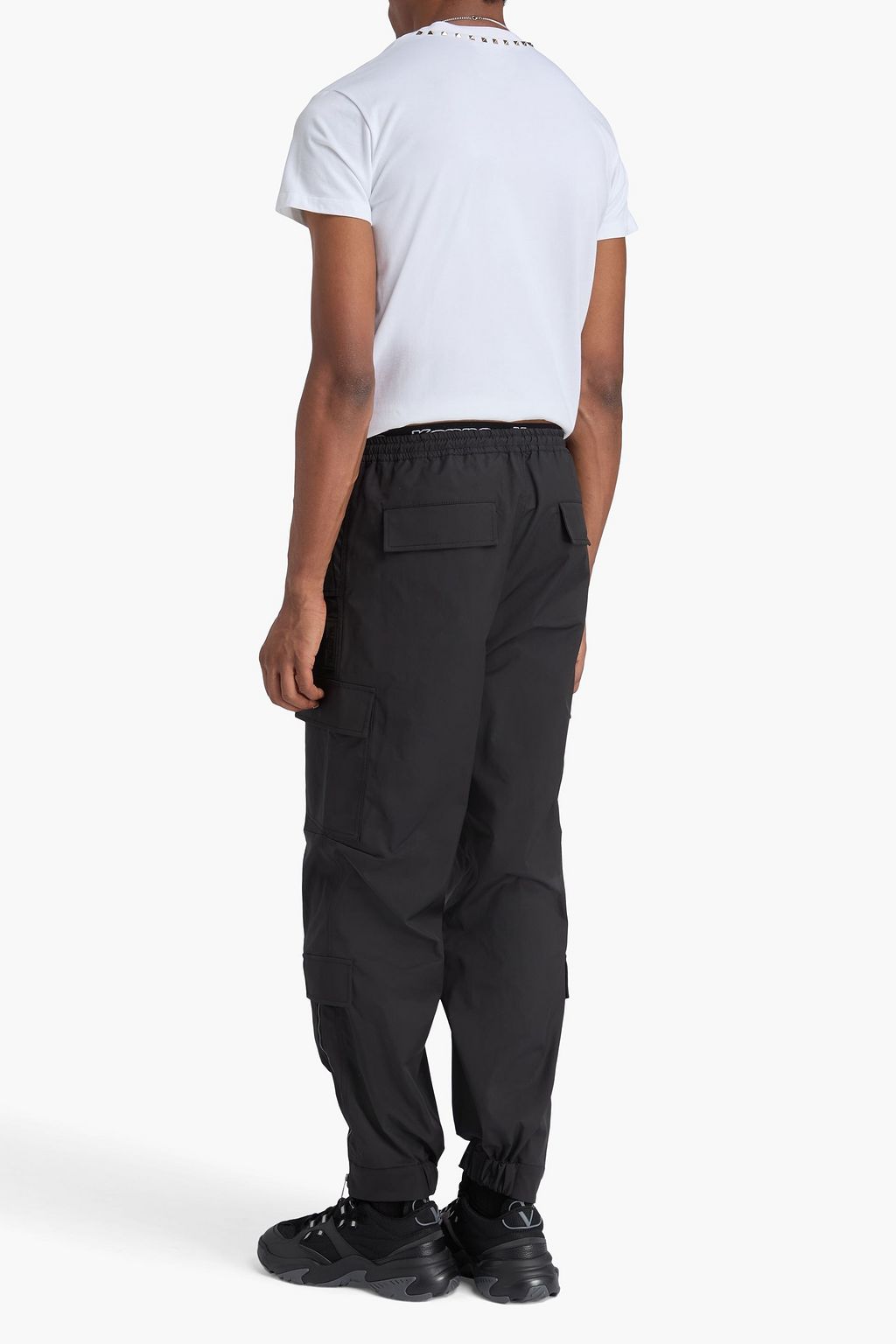VALENTINO GARAVANI Tapered shell drawstring cargo pants