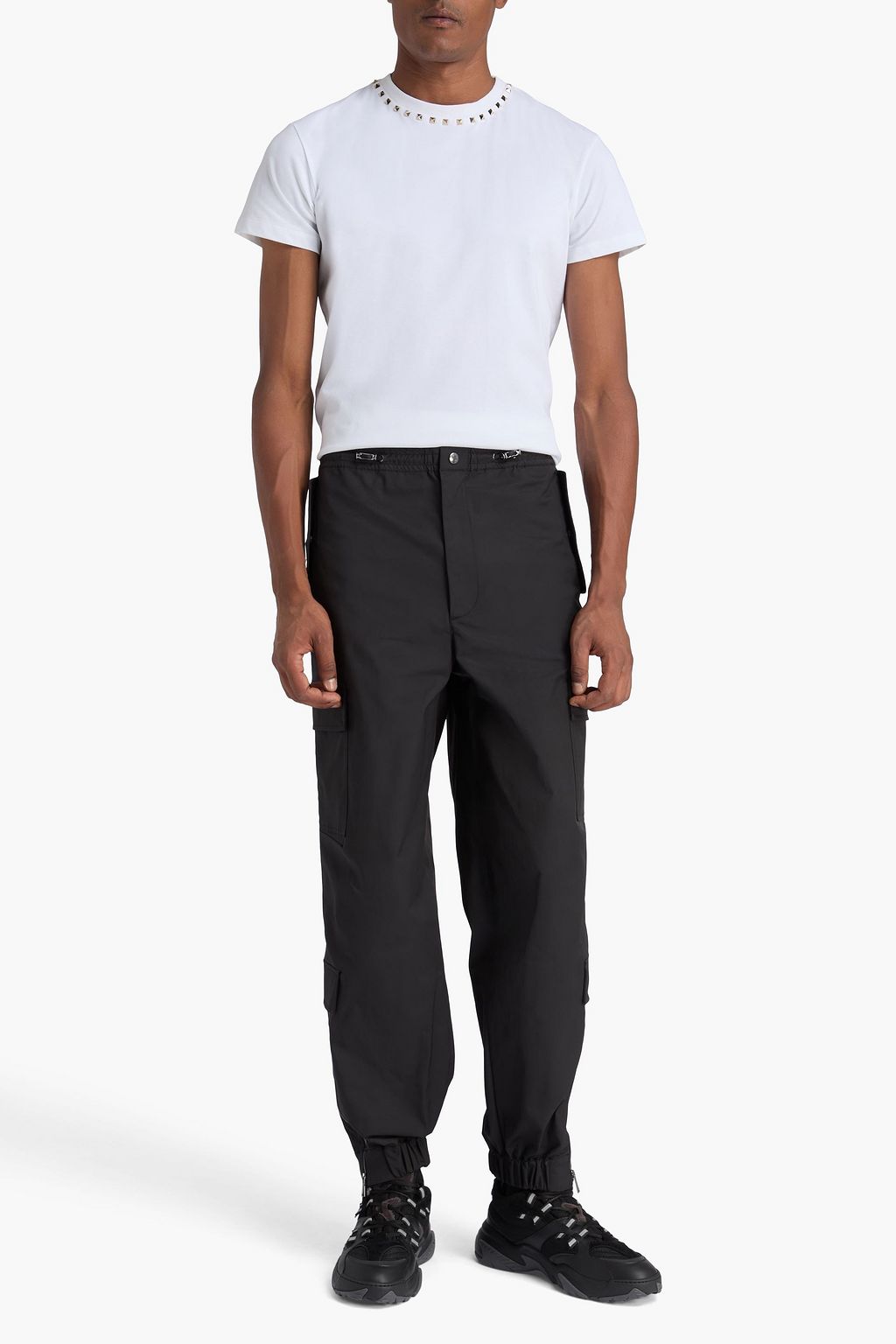VALENTINO GARAVANI Tapered shell drawstring cargo pants