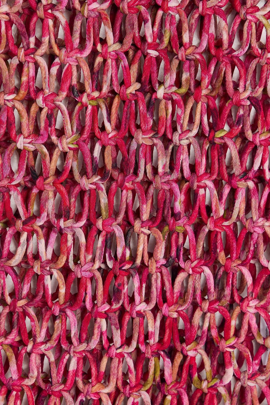 DRIES VAN NOTEN بلوزة من نسيج محبوك بغرز واسعة ومزينة بطبعات وبشرّابات