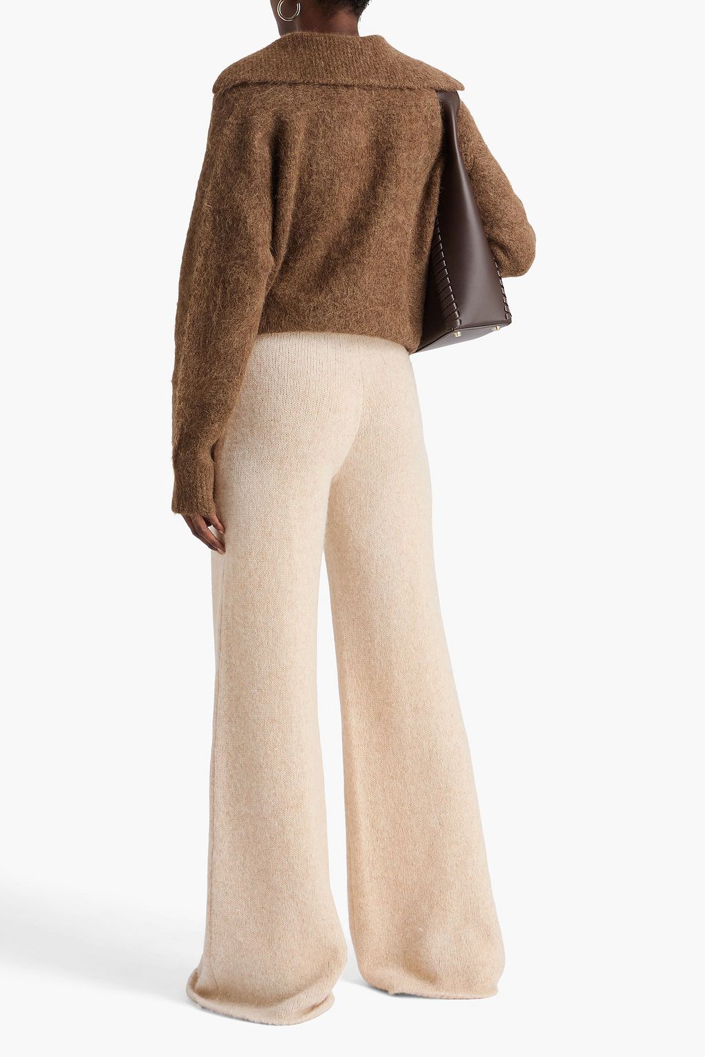 DOLCE&GABBANA Hose „Llama“ mit weitem Bein aus einer Wollmischung
