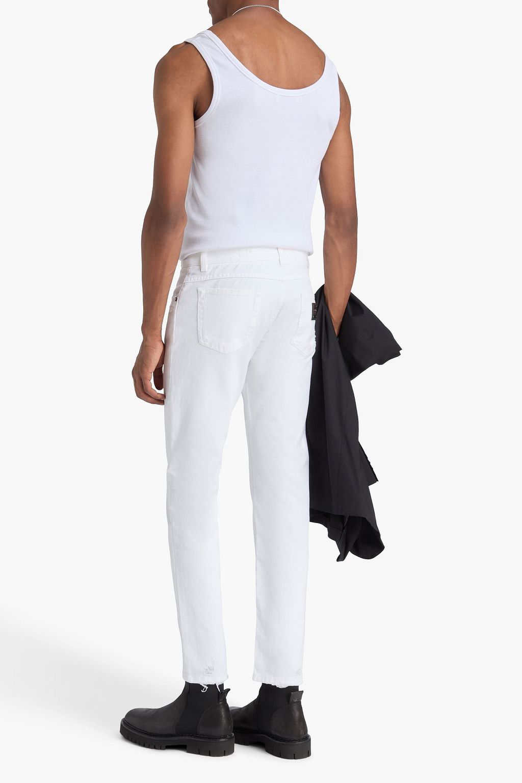 DOLCE&GABBANA Skinny-fit distressed skinny jeans