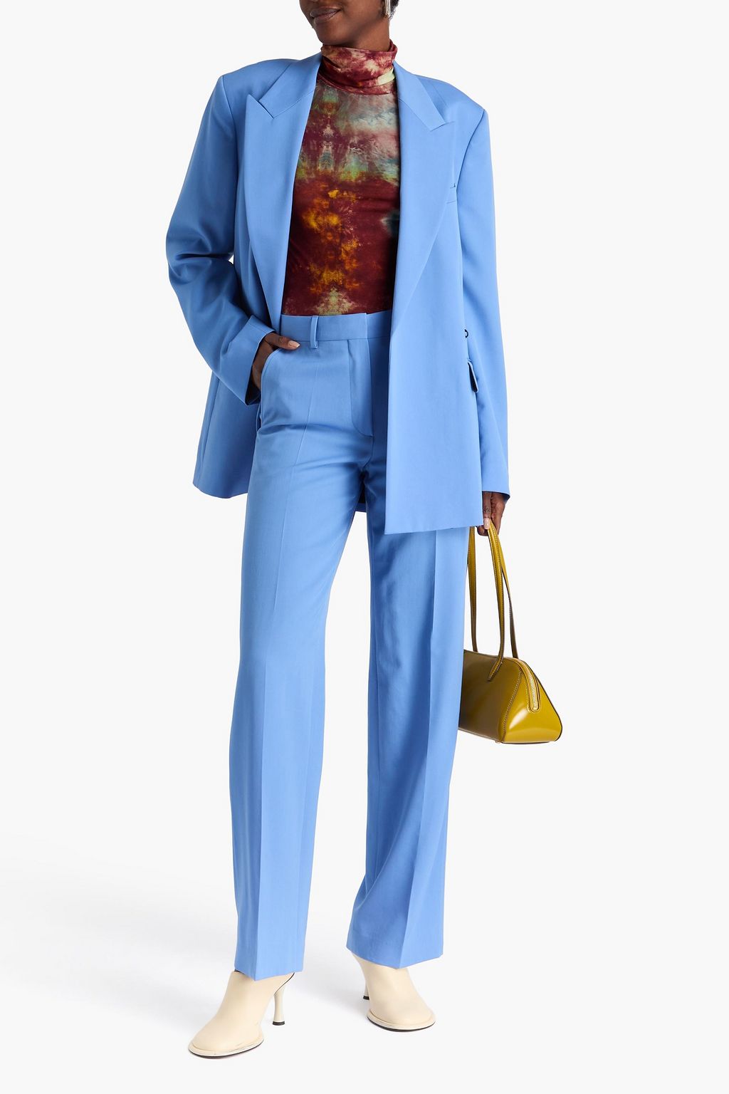 DRIES VAN NOTEN Hose mit geradem Bein aus Woll-Twill