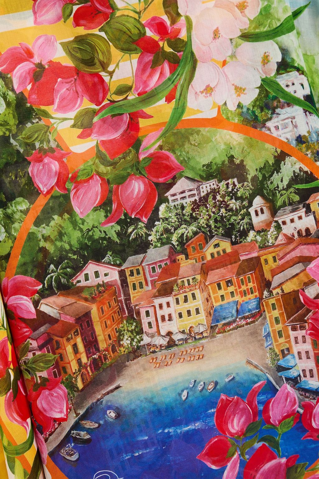 DOLCE&GABBANA Bedruckter Kaftan aus Baumwoll-Voile