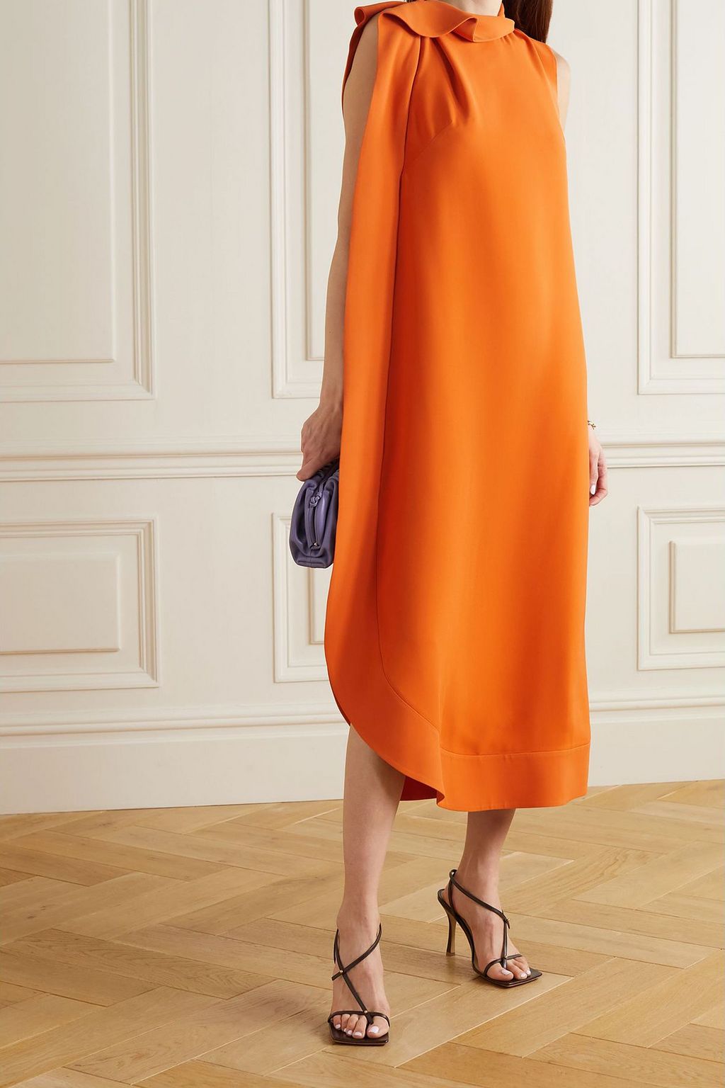VALENTINO GARAVANI Asymmetrisches Midikleid aus Seide
