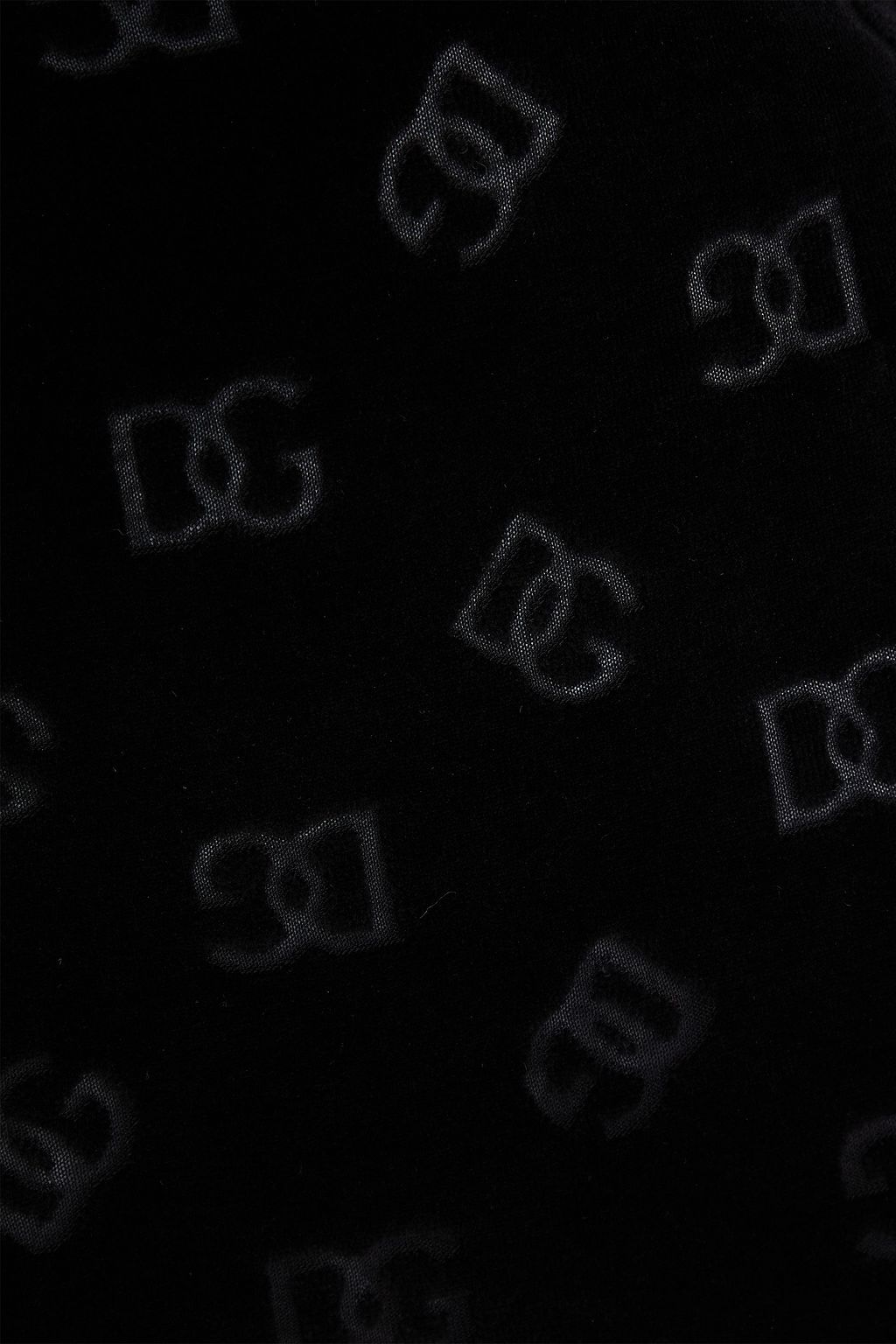 DOLCE&GABBANA Cotton and silk-blend devoré-velvet jumpsuit