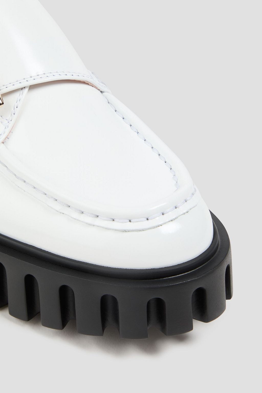 ROGER VIVIER Viv' Go-Thick patent-leather platform loafers