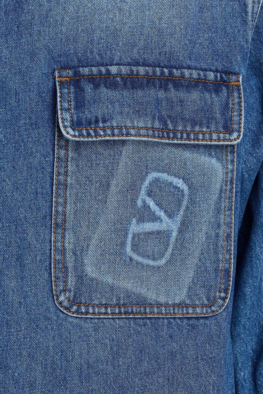 VALENTINO GARAVANI Faded denim overshirt