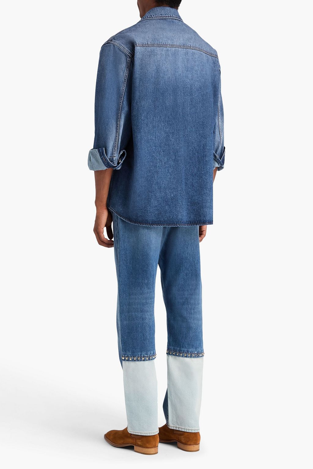VALENTINO GARAVANI Faded denim overshirt