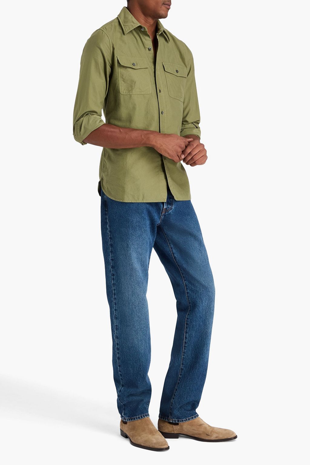 TOM FORD Cotton-flannel shirt