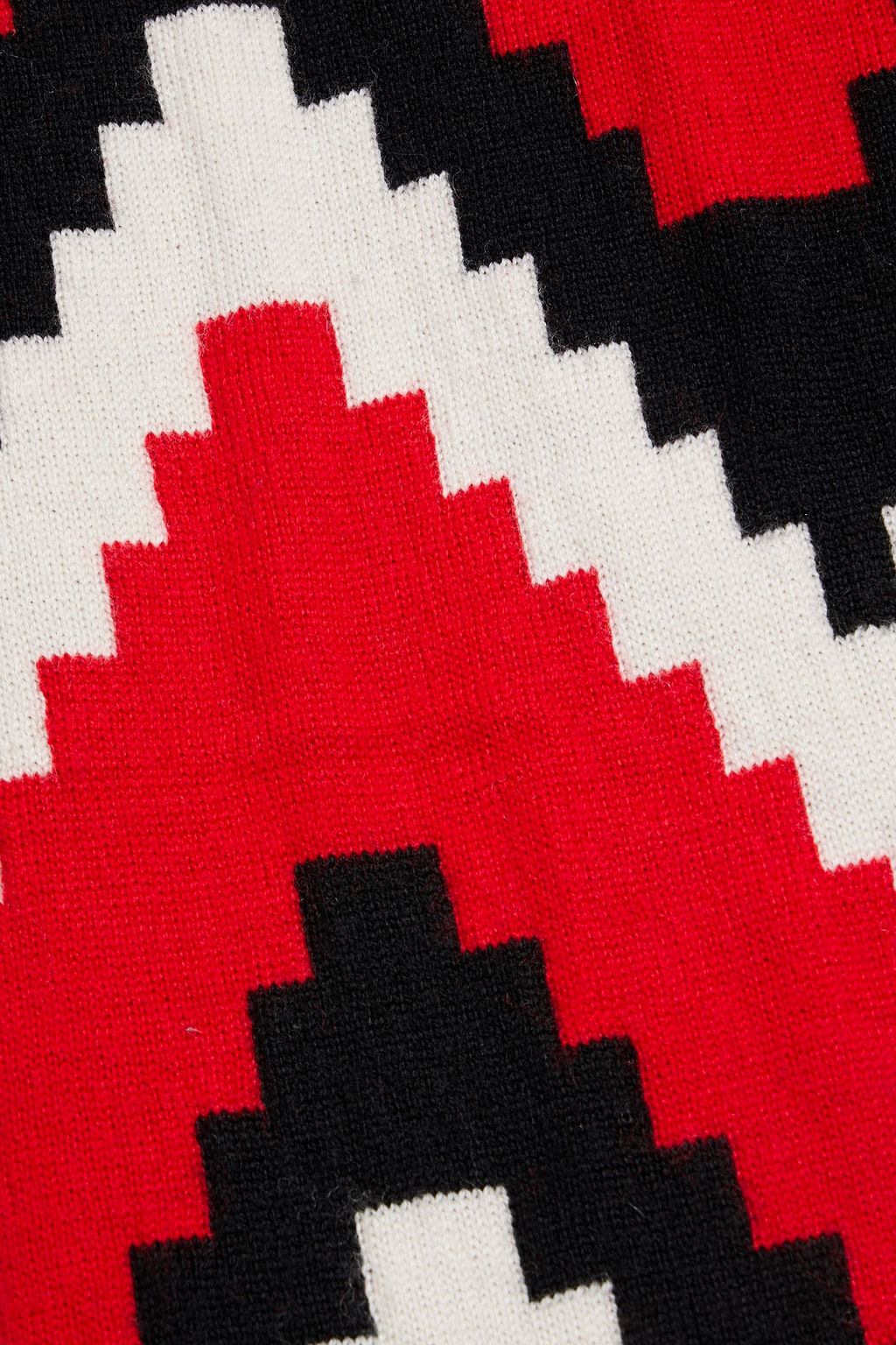 PERFECT MOMENT Jacquard-knit merino wool scarf