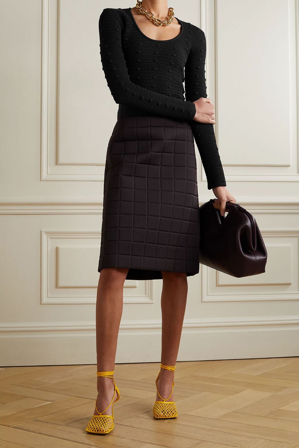 BOTTEGA VENETA Crocheted cotton sweater