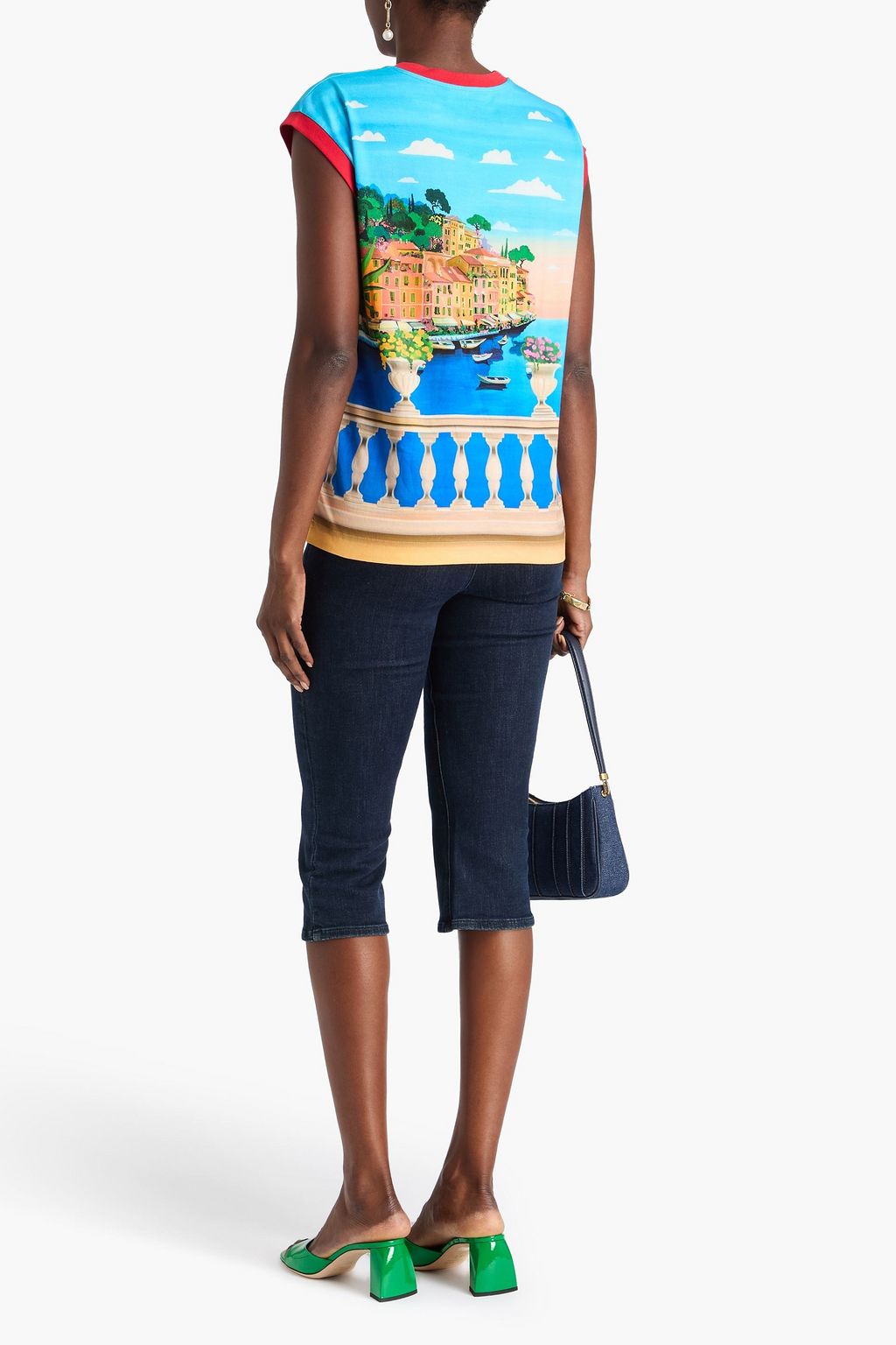 DOLCE&GABBANA Oberteil aus Baumwoll-Jersey mit Print