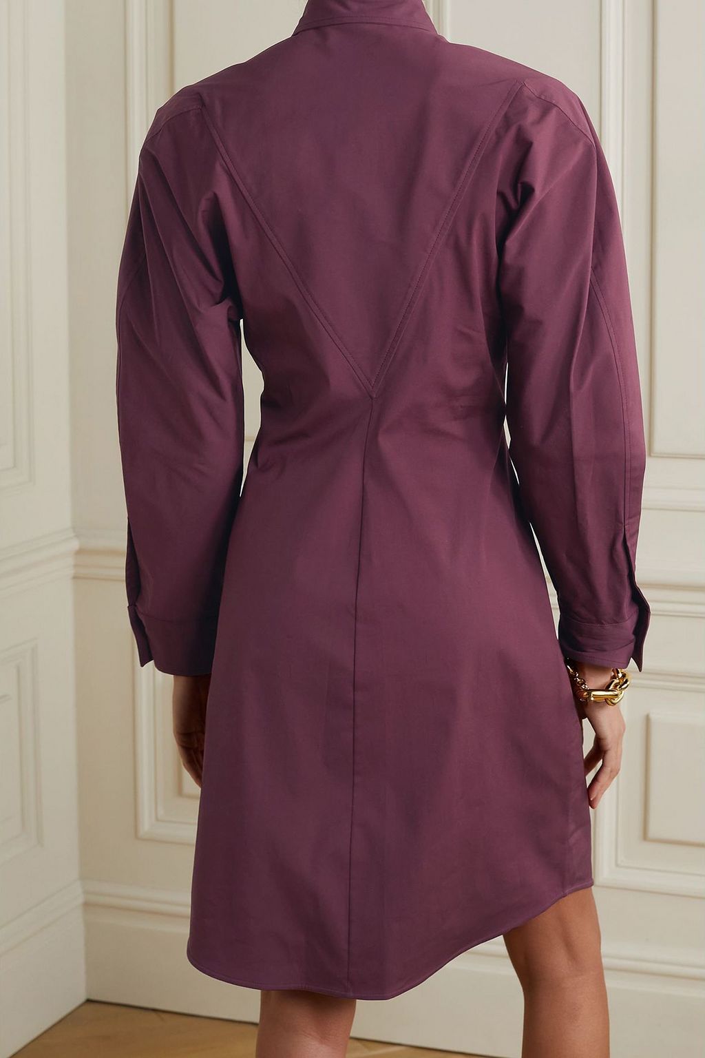 BOTTEGA VENETA Stretch-cotton poplin shirt dress