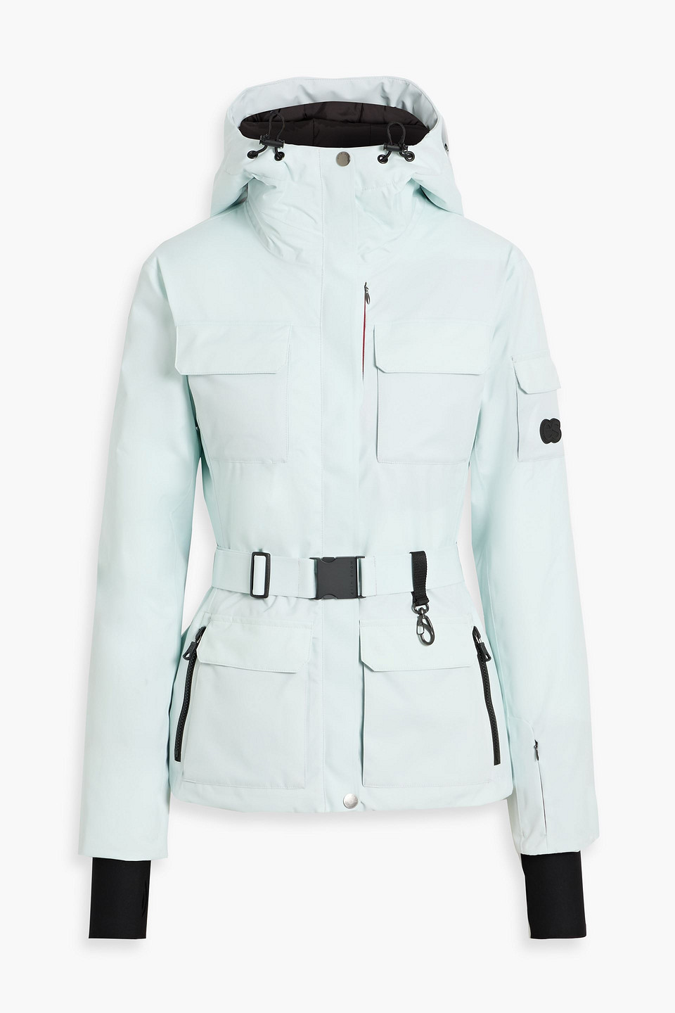 Erin Snow Diana Belted Ski Jacket In Green