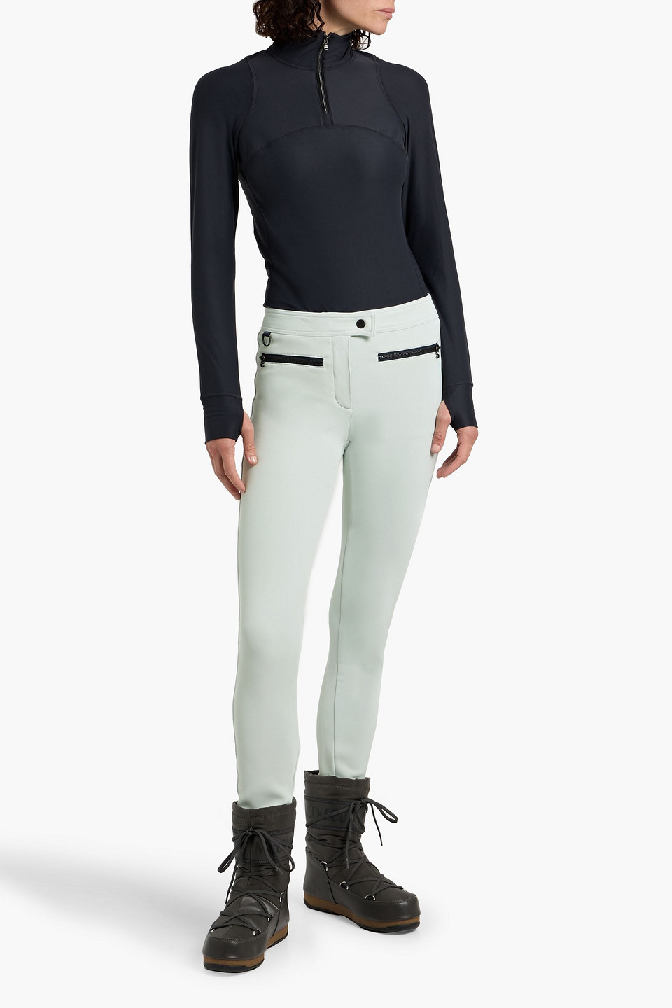 Erin Snow Jes Stretch-shell Ski Pants In Green