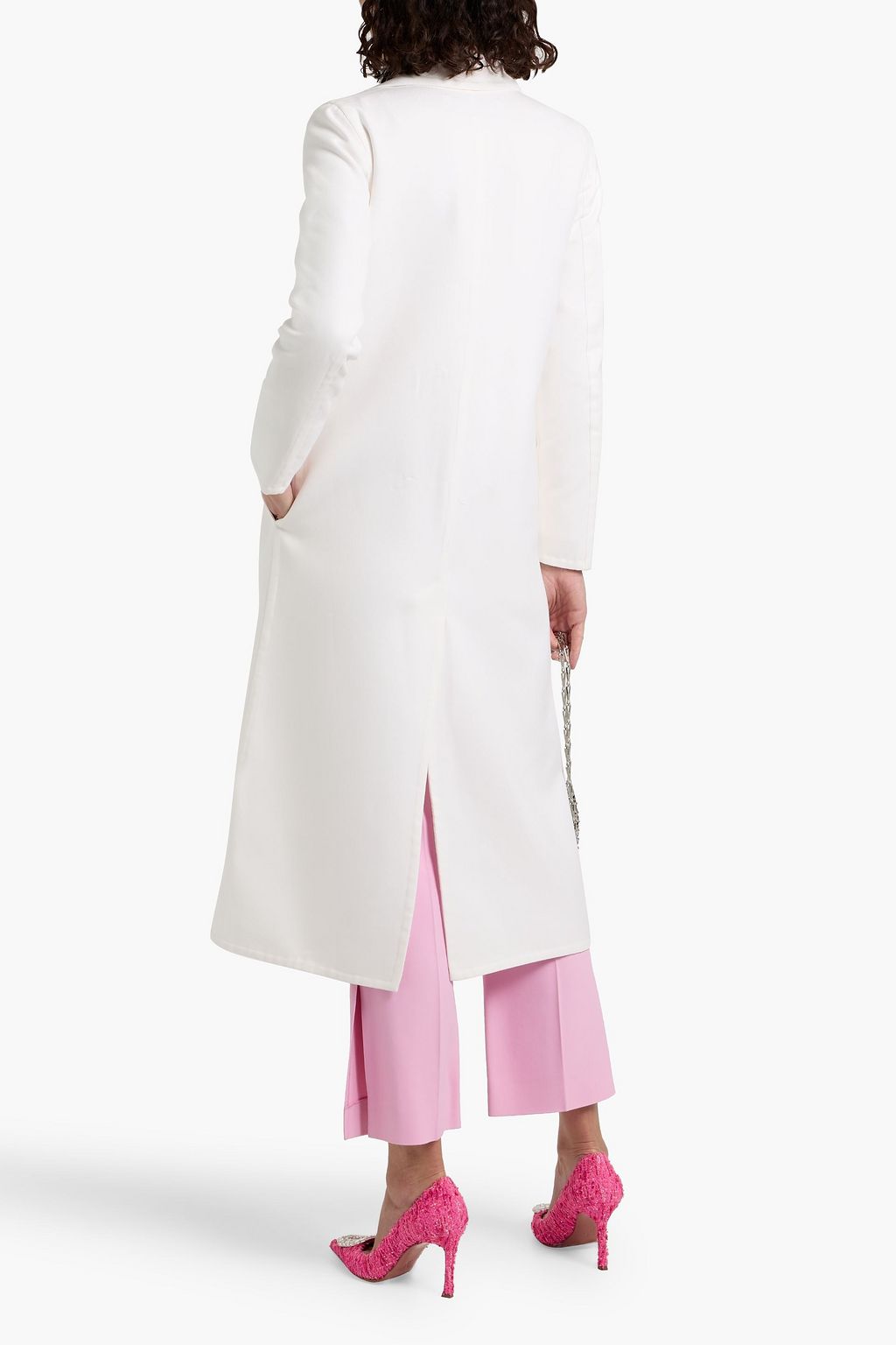 OSCAR DE LA RENTA Double-breasted cotton-twill coat