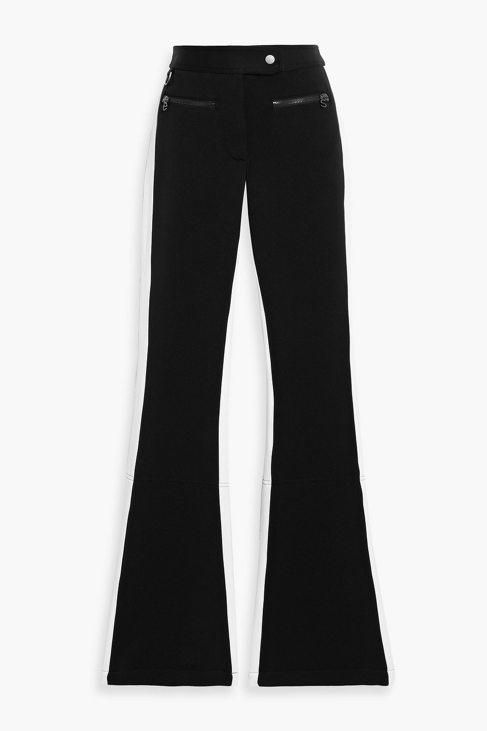 Erin Snow Phia Color-block Flared Ski Pants In Black