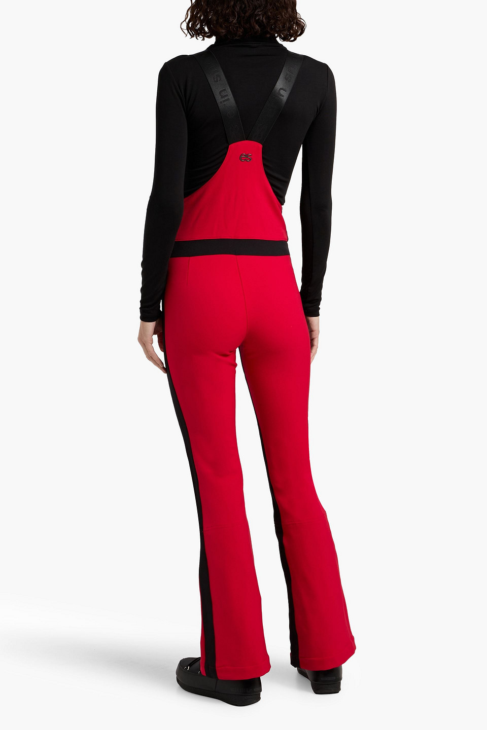 Erin Snow Kris Stretch-shell Bootcut Ski Salopettes In Red