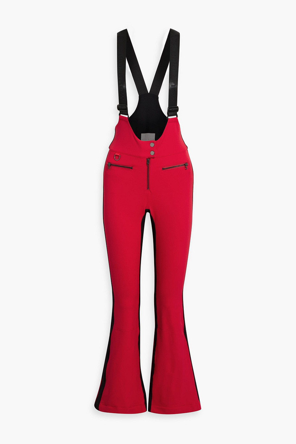 Erin Snow Kris Stretch-shell Bootcut Ski Salopettes In Red