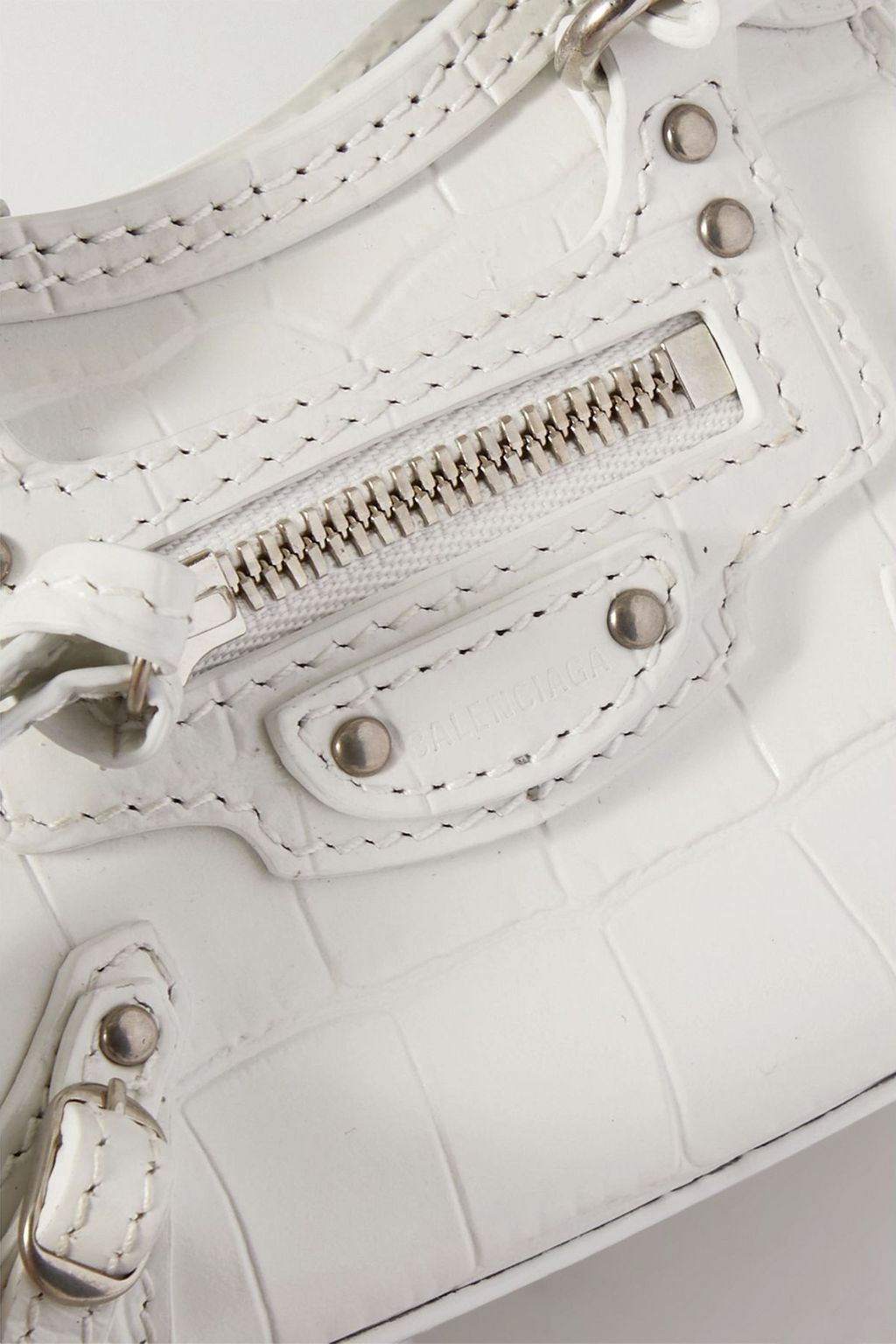 BALENCIAGA Neo Classic City super nano croc-effect leather tote