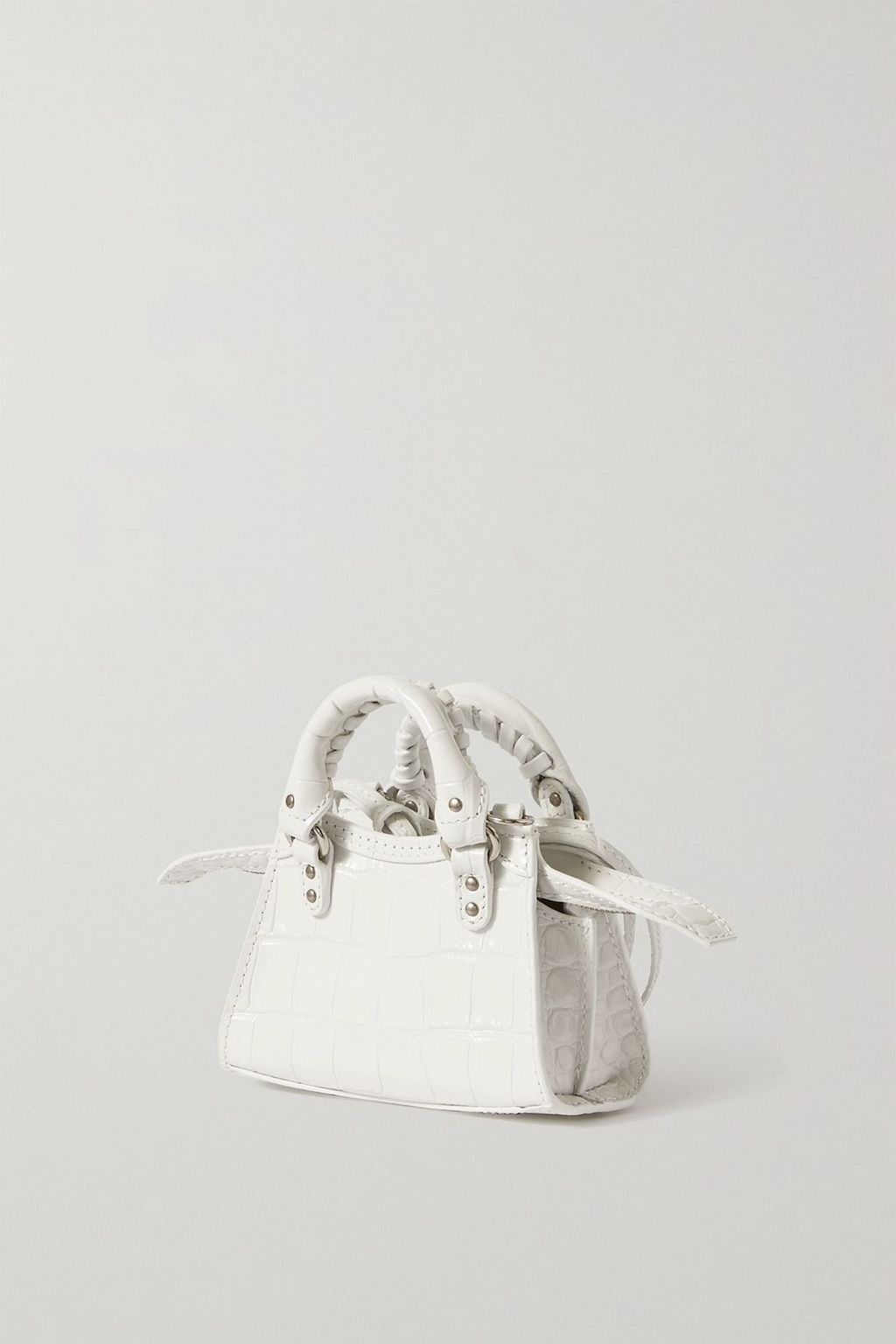 BALENCIAGA Neo Classic City super nano croc-effect leather tote