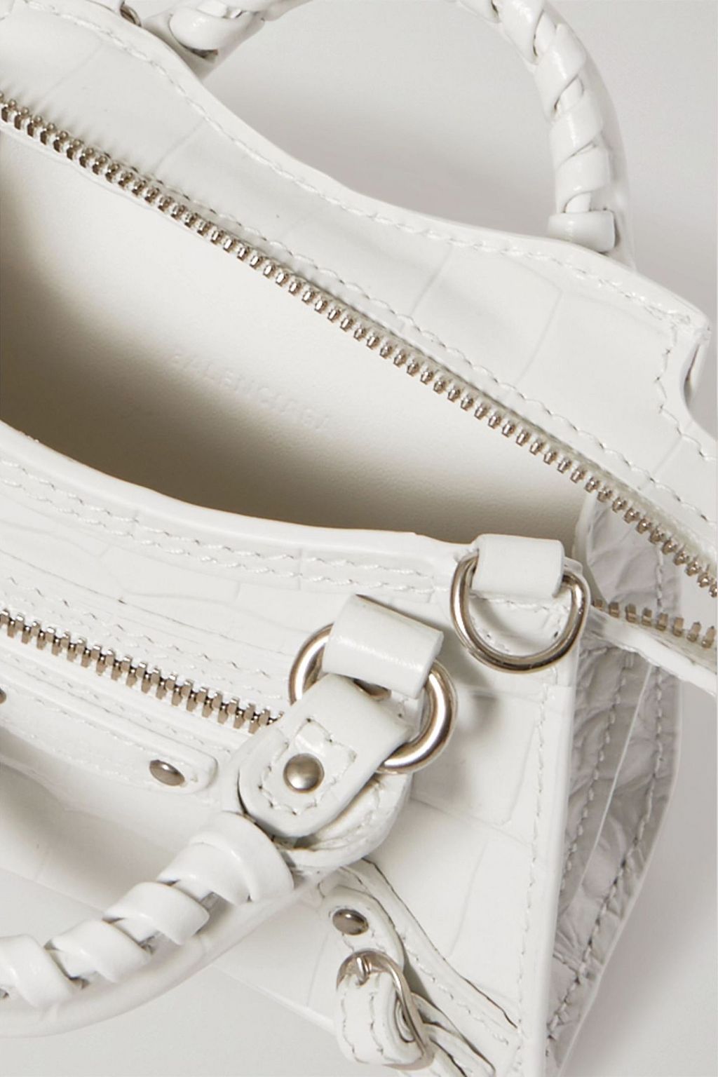 BALENCIAGA Neo Classic City super nano croc-effect leather tote