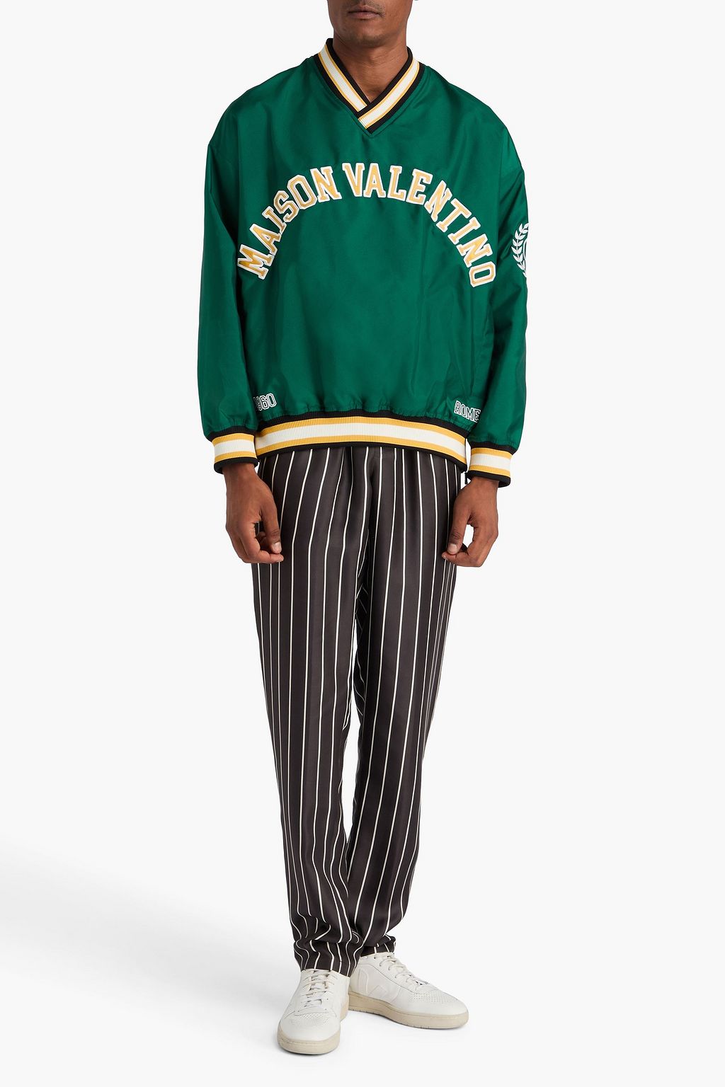 VALENTINO GARAVANI Embroidered shell sweatshirt