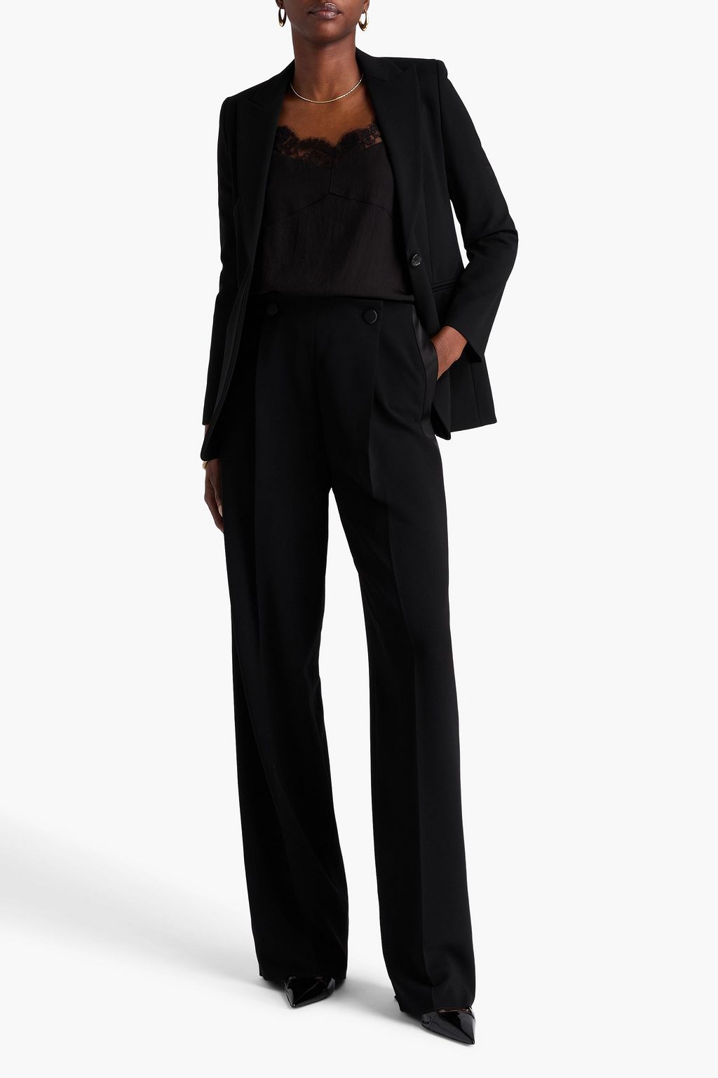 MAX MARA Ameda Hose mit weitem Bein aus Crêpe