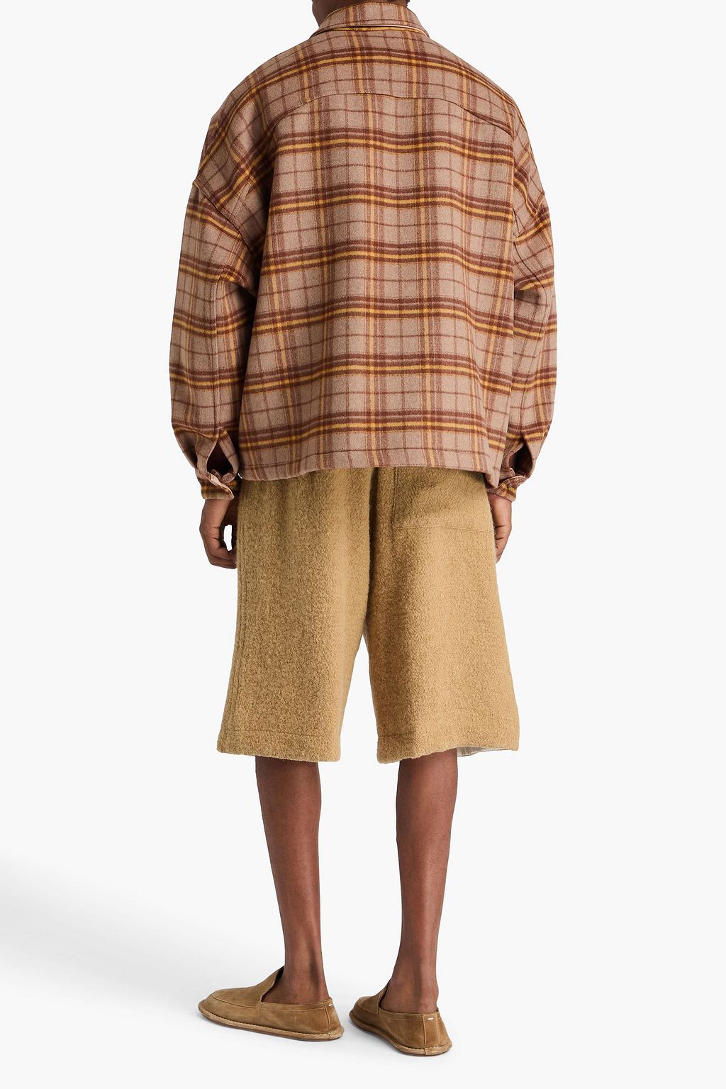 THE FRANKIE SHOP Keaton brushed flannel overshirt