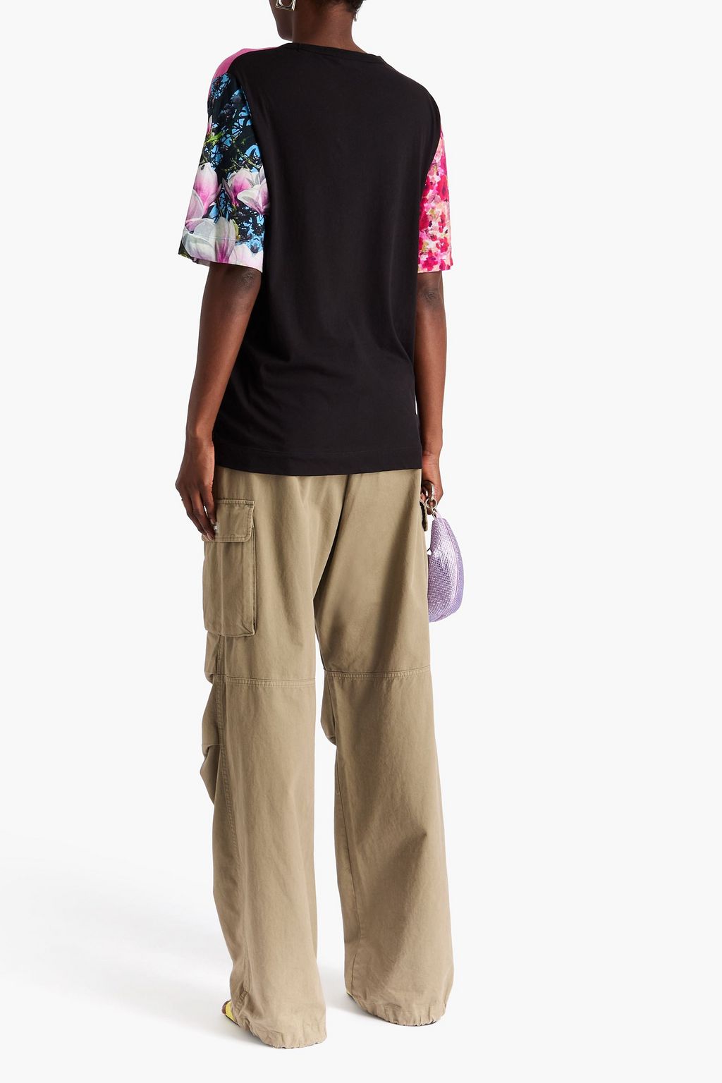 DRIES VAN NOTEN Floral-print cotton-jersey T-shirt